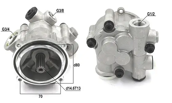 Шестерённый насос 15CC (на 4 болта, внешний слив)