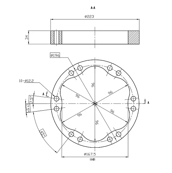 Статор D1-192 h-34 (max волна симметрична)