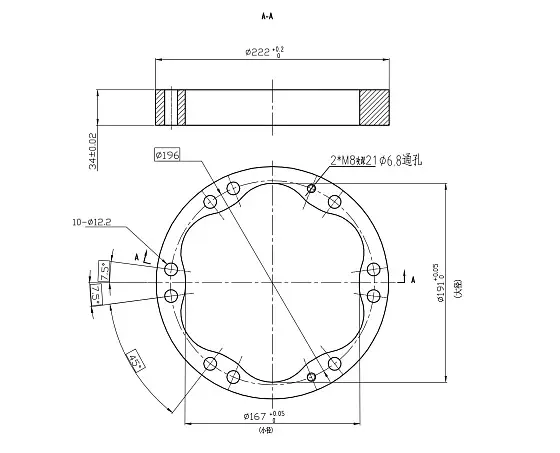 Статор D1-191 h-34 (max волна симметрична)