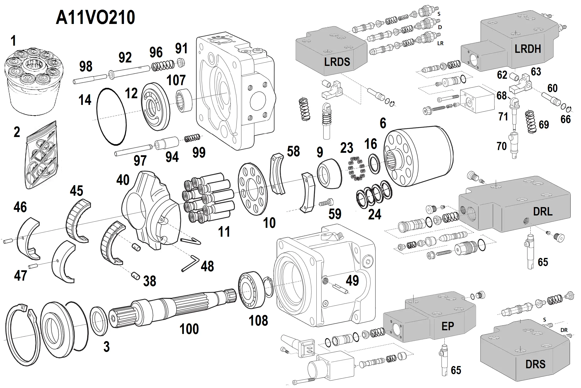 A11VLO210 запчасти