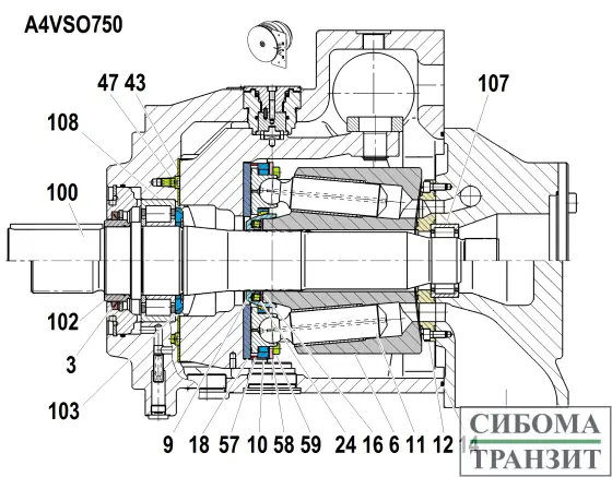 A4VSO750 запчасти