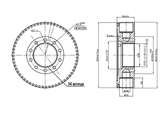 Роторная группа (E) d50