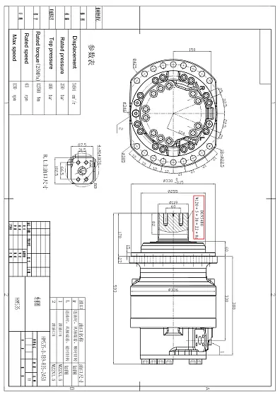 HMS35-0-1B9-R35-2A50 гидромотор