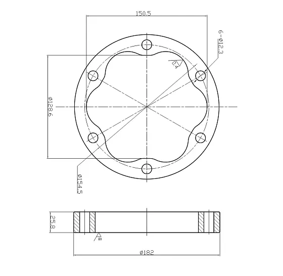 Статор (2) D150,5 (6 отверстий)
