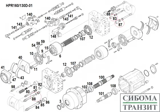 HPR160/130D-01R запчасти