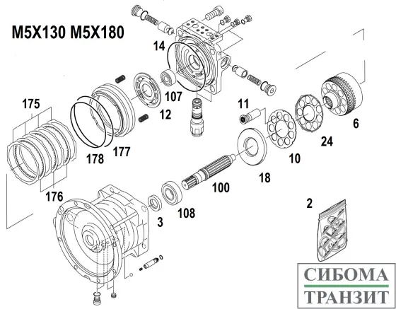 M5X130 запчасти