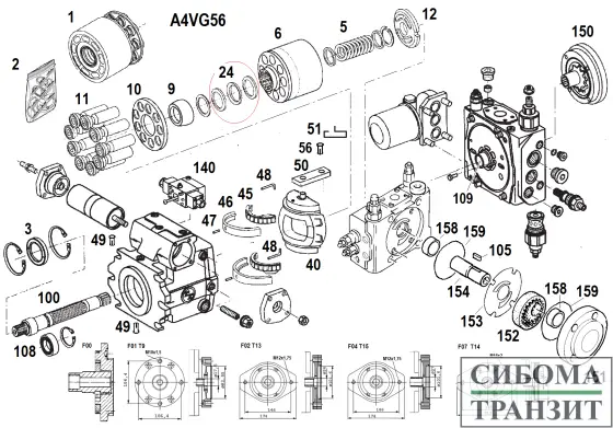 A4VG56/32 запчасти