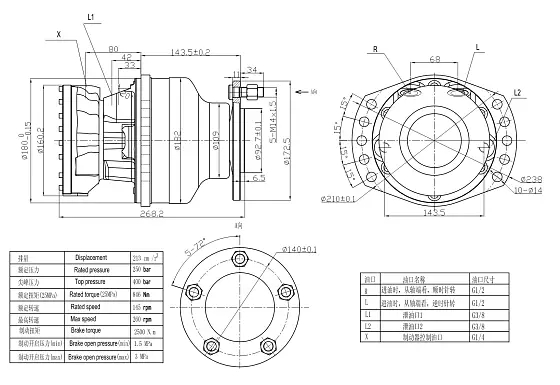 HMS02-0-123-F03-112E-HJ00 гидромотор