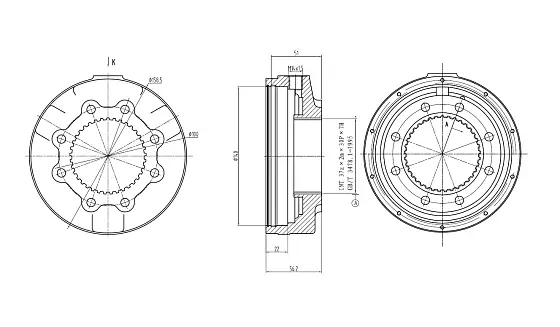 Корпус тормозного цилиндра