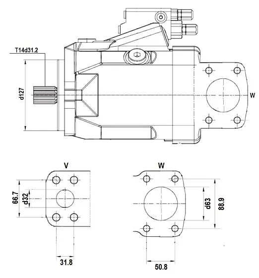 S A10VO85DFR1/52R-PUC12N00 гидронасос