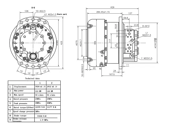 Motor MK47-2-A21-R18-1140-7H00