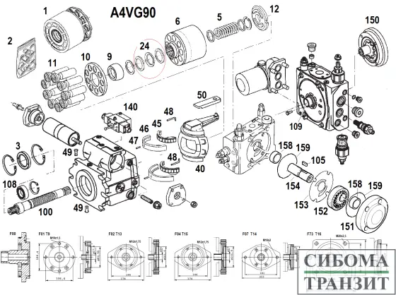 A4VG90/32 запчасти