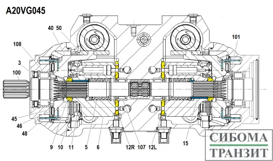 A22VG045 запчасти