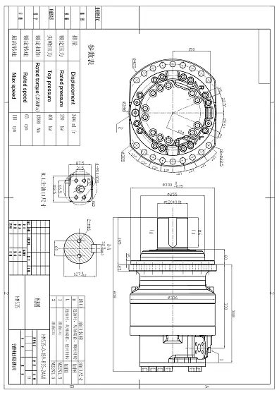 HMS35-0-1B9-R35-2A40 гидромотор
