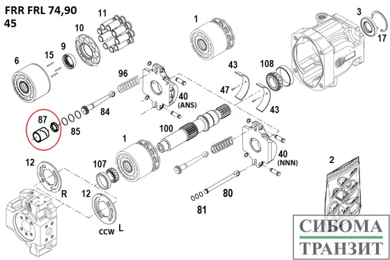 FRR074 FRL074 запчасти