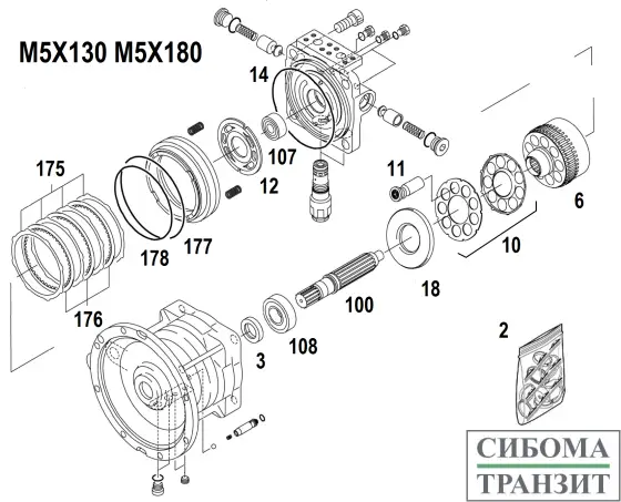 M5X180 запчасти