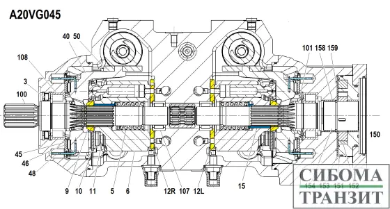A20VG045 запчасти