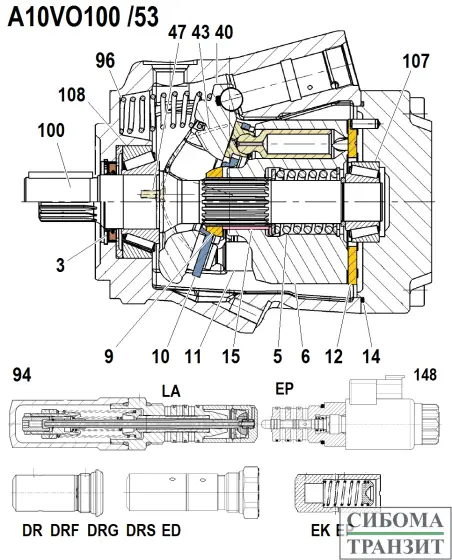 A10VO100 /53 запчасти