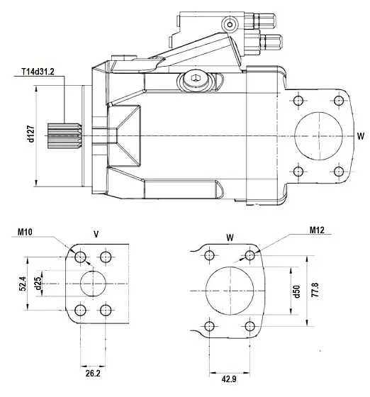 S A10VO60DFR/52R-VSD12N00 гидронасос