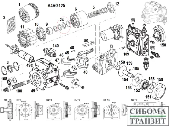 A4VG125/32 запчасти