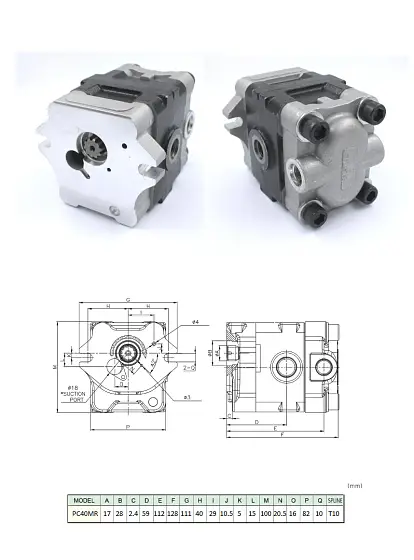Насос сервоуправления PC35/PC40