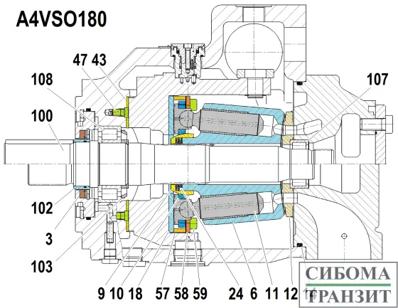 A4VSO180 запчасти