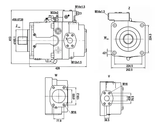 S A11VLO260LRDU2/11R-NZD12N00 гидронасос