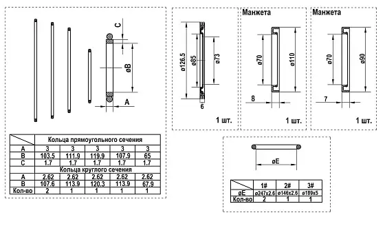 Комплект уплотнений (two speed)