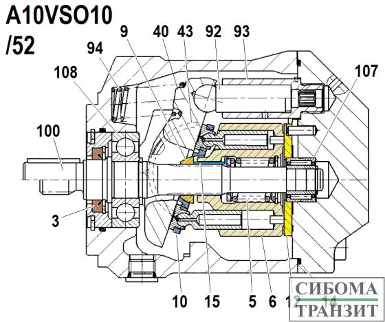A10VO10 /52 запчасти