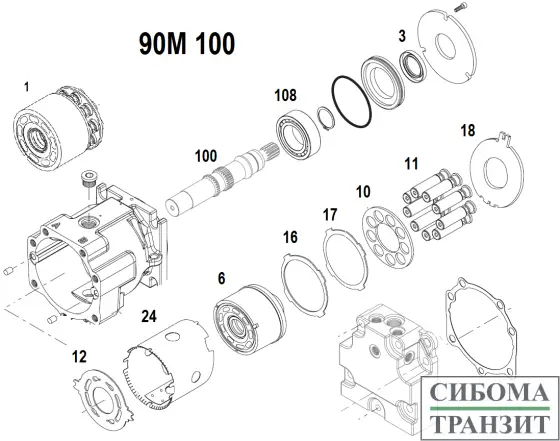 90M100 запчасти