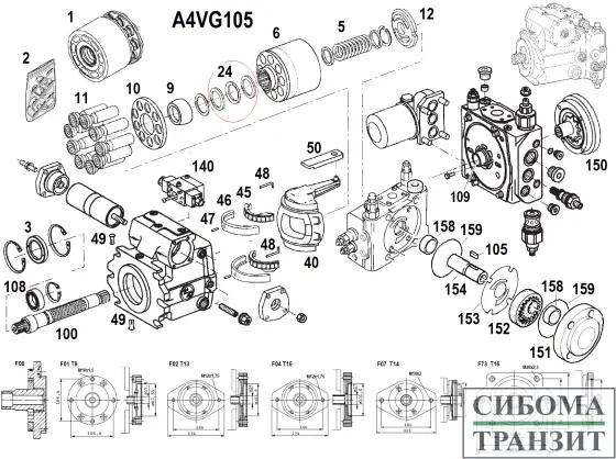 A4VG105/32 запчасти