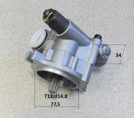 Шестерённый насос 15CC (внешний слив, крепление на 2 болта)