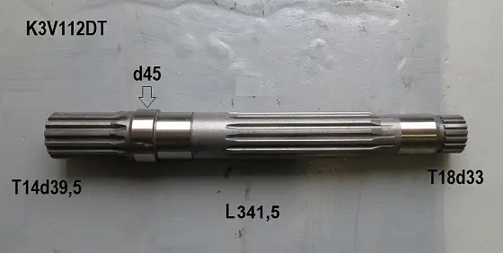 Ведущий вал T14d39.5 L341.5 T18d33