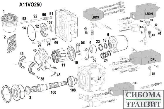 A11VLO250 запчасти