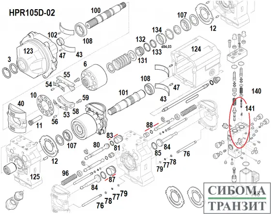 HPR105D-02 запчасти