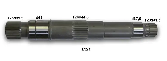 Ведущий вал T25d39.7 L324 T20d31.7