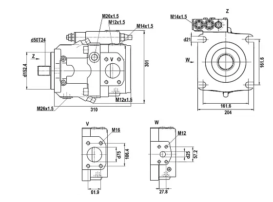 S A11VO145LRDS/11L-NSD12N00 гидронасос