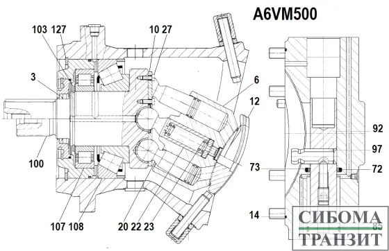 A6VM500 запчасти