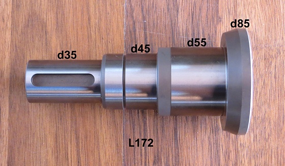 Ведущий вал шпонка d35 L172