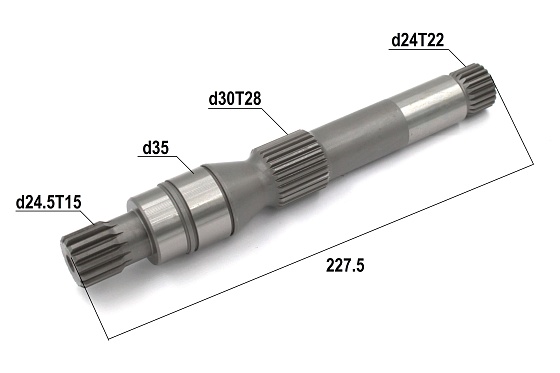 Ведущий вал T15 L227.5 (под блок тип 1)
