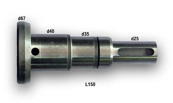Ведущий вал шпонка d25 L150