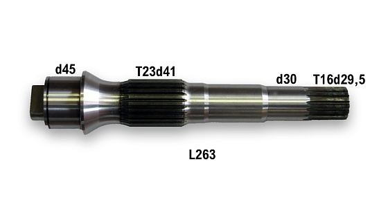 Ведомый вал L263 T16d29.5