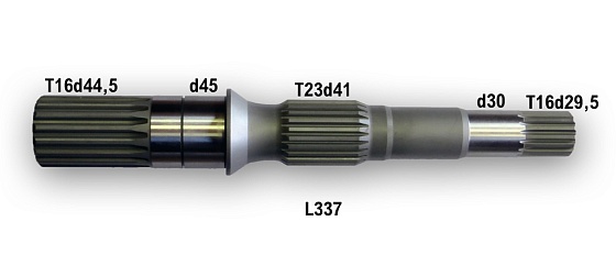 Ведущий вал T16d44.5 L337 T16d29.5