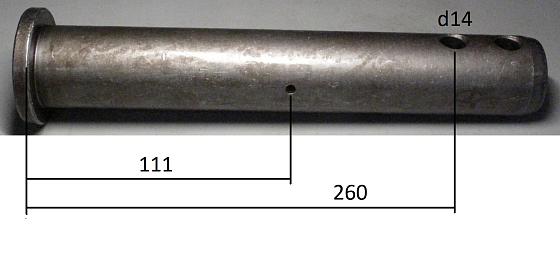 Палец с каналом смазки 40x320/111