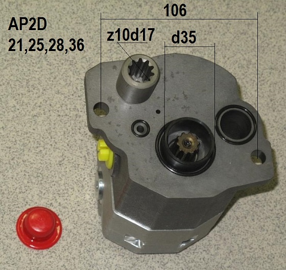 Шестерённый насос 18.75cc+6.5cc