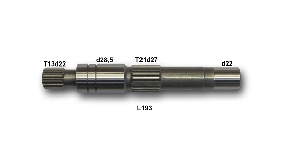 Ведущий вал T21d27.5 L193.4 T13d21.8