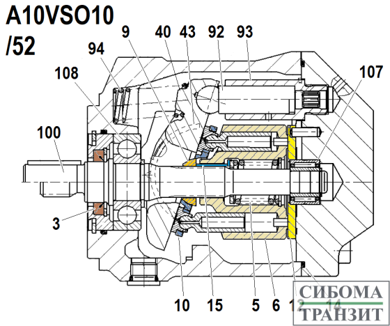 A10VO10 /52 запчасти