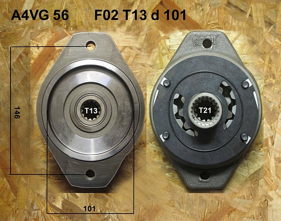 Шестерённый насос F02 T13d101 (с алюминиевой вкладкой)
