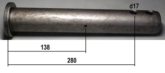 Палец с каналом смазки 50x340/138