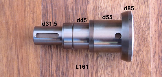 Ведущий вал шпонка d31,5 L161